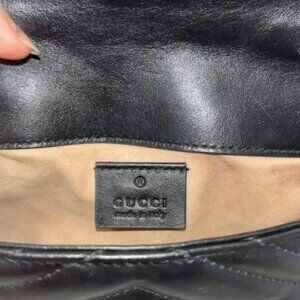 gucci gg marmont black medium bag